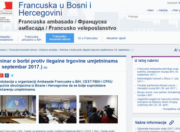 Francuska Ambasada u BiH: Seminar o borbi protiv ilegalne trgovine umjetninama