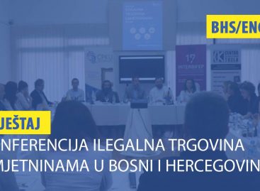 IZVJEŠTAJ: “Konferencija ilegalna trgovina umjetninama u Bosni i Hercegovini” (BHS/ENG/FRA)