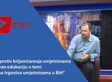 RTV 7 (VIDEO): Centar protiv krijumčarenja umjetninama realizovao edukaciju o temi „Ilegalna trgovina umjetninama u BiH”