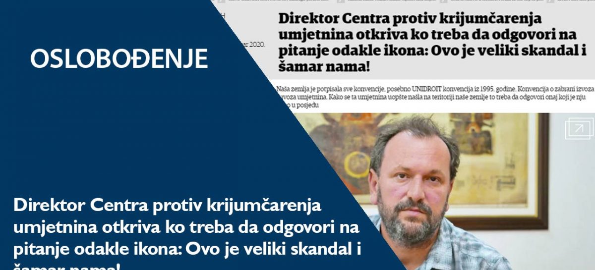 OSLOBOĐENJE: Direktor Centra protiv krijumčarenja umjetnina otkriva ko treba da odgovori na pitanje odakle ikona: Ovo je veliki skandal i šamar nama!