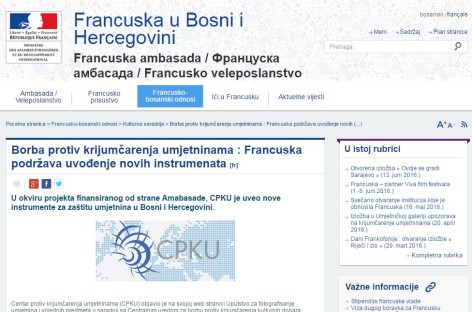 Borba protiv krijumčarenja umjetninama : Francuska podržava uvođenje novih instrumenata