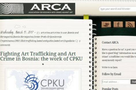 ARCA's blog: Fighting Art Trafficking and Art Crime in Bosnia: the work of CPKU