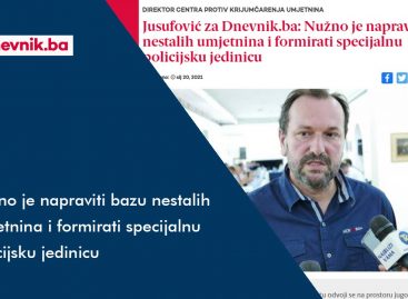Dnevnik.ba: Nužno je napraviti bazu nestalih umjetnina i formirati specijalnu policijsku jedinicu