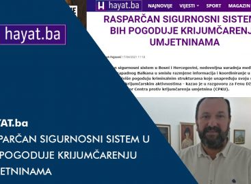 HAYAT.ba: Rasparčan sigurnosni sistem u BiH pogoduje krijumčarenju umjetninama