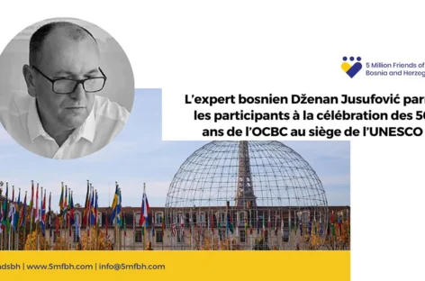FRA: L’expert bosnien Dzenan Jusufovic parmi les participants a la celebration des 50 ans de I’OCBC au siege de I’UNESCO